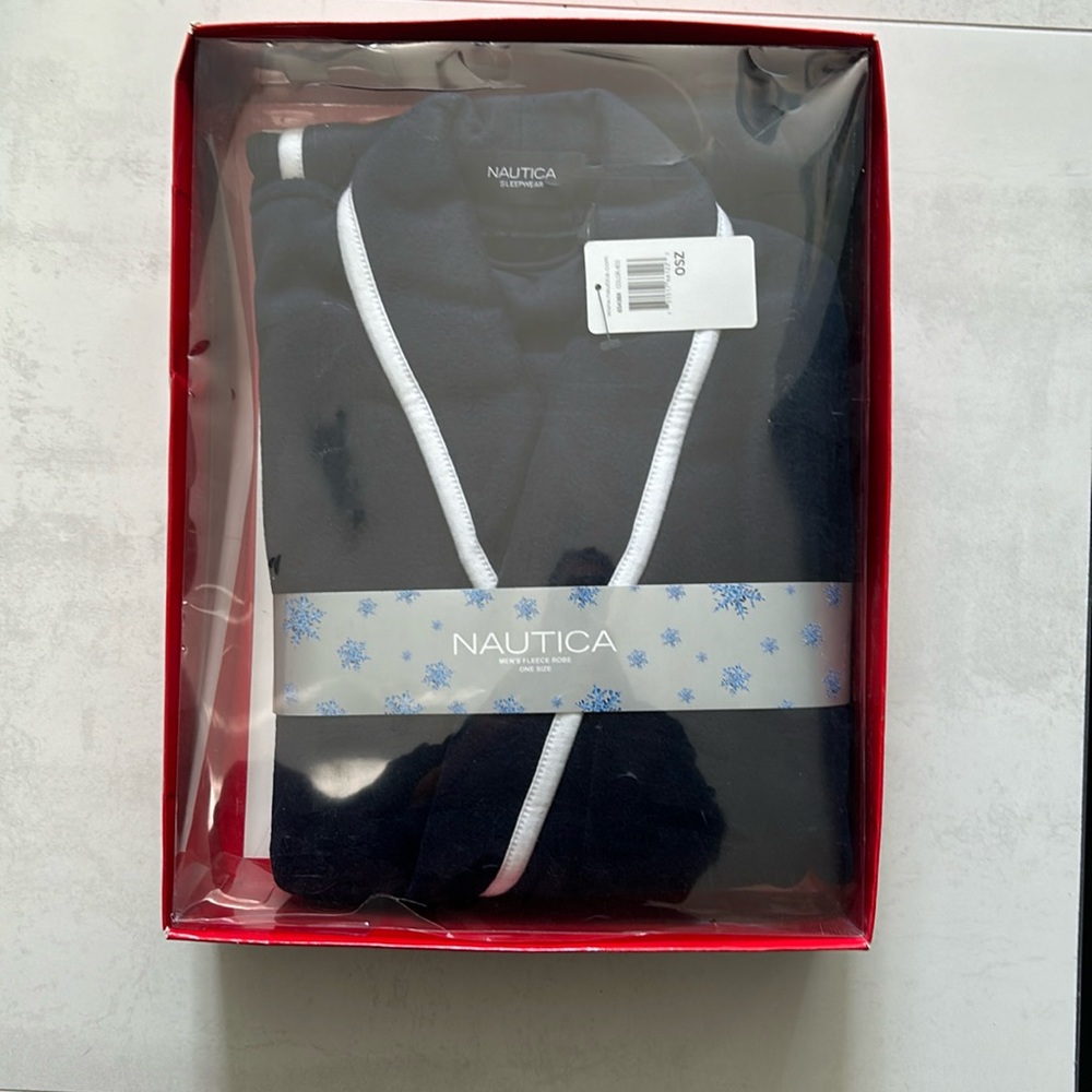 Nautica men’s plush robe Xl